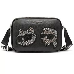 Karl Lagerfeld Black Bag with Iconic Embellishments